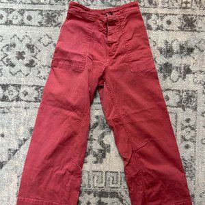 Lou & Gray Wide Leg Cropped Pants